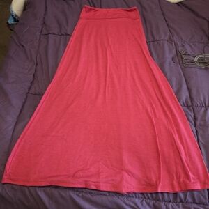 Girl’s Pink A-Line Maxi Skirt